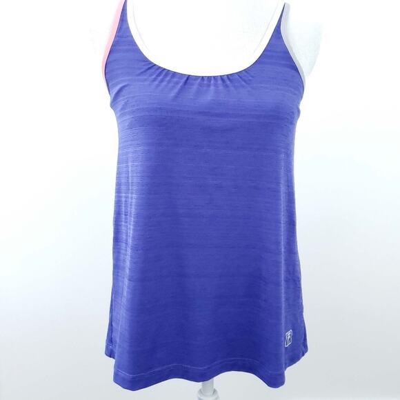 Fila Purple Strappy Back Tank Built-in Bra Small - Picture 2 of 9
